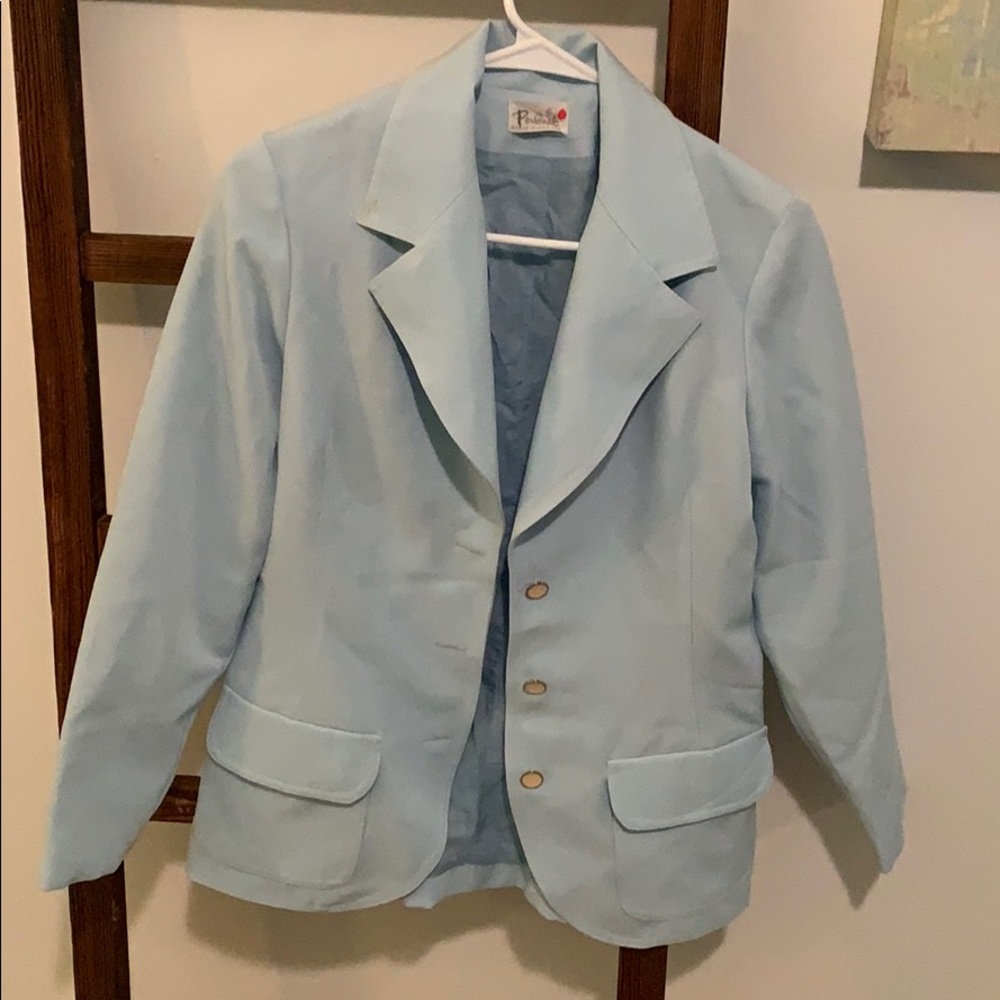 Baby blue blazer